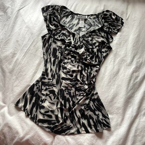 Vintage Ruffled Blouse - Picture 1 of 8